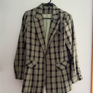 Plaid Blazer